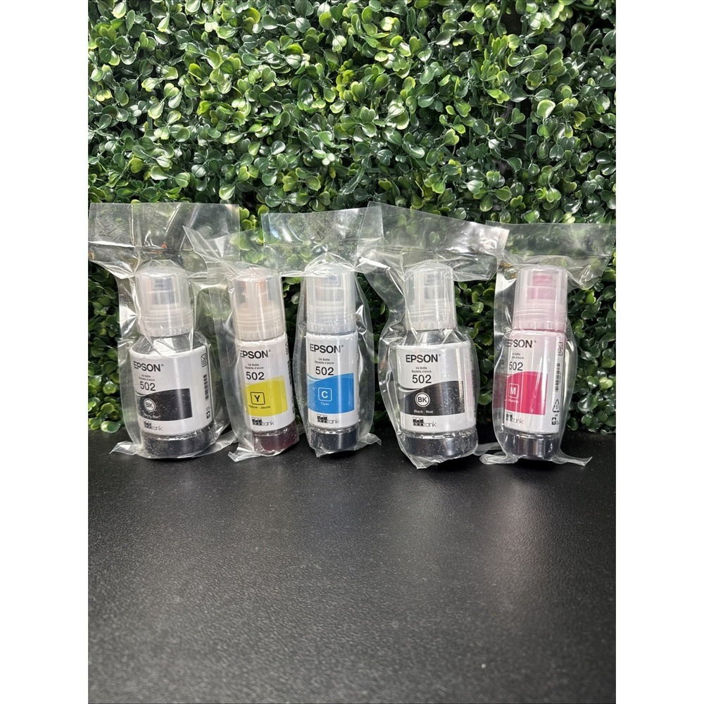 Genuine Epson 502 Ink Combo Pack for ECO-TANK  Printers-OEM-5PK